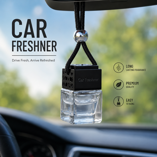🚗 PREMIUM HANGING CAR FRESHENER – LONG LASTING LUXURY FRAGRANCE ✨