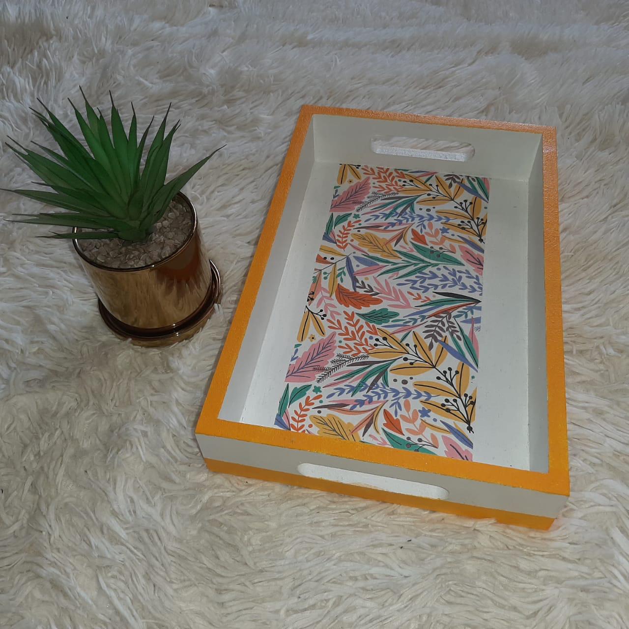 HANDMADE CUSTOMIZED SERVING TRAY  - LARGE