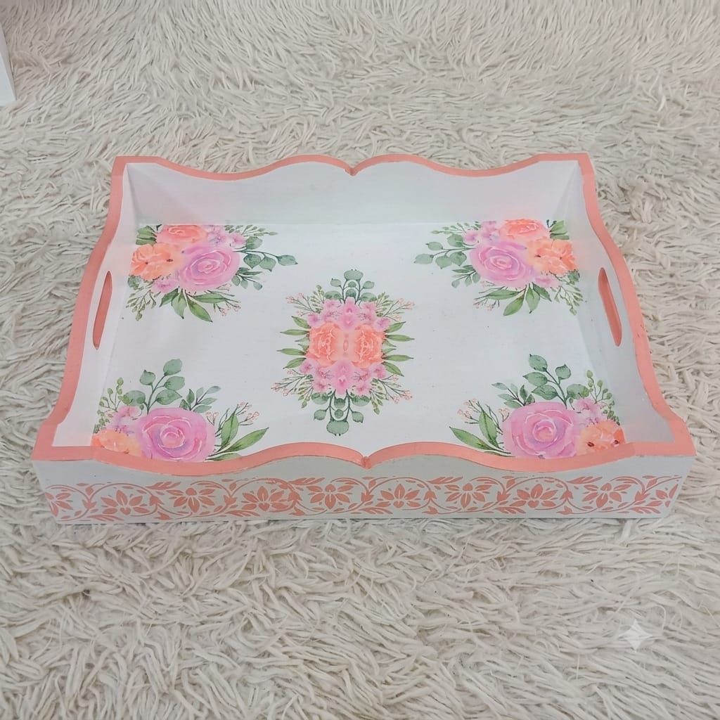 HANDMADE CUSTOMIZED SERVING TRAY  - LARGE