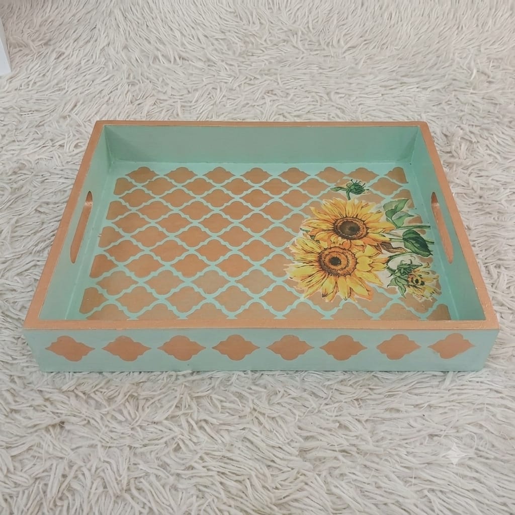 HANDMADE CUSTOMIZED SERVING TRAY  - LARGE