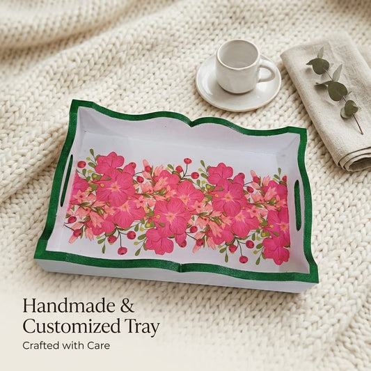 HANDMADE CUSTOMIZED SERVING TRAY - MEDIUM